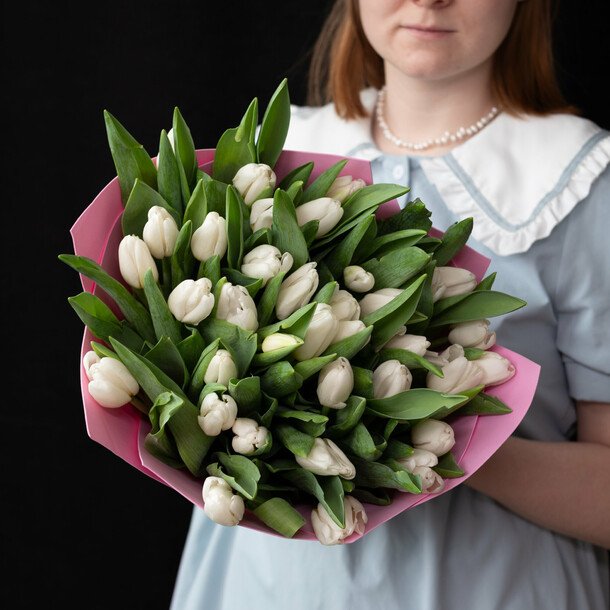 1258192_4.jpg Букет из 51 тюльпанов — изображение 1