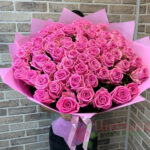 Букет из 51 розовой розы