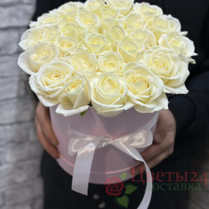 25 роз в коробке
