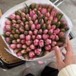 Букет розовых тюльпанов 101 шт