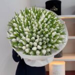 Букет из 151 тюльпана