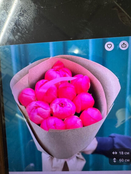 Букет из 11 коралловых пион