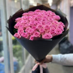 Букет из 45 розовых роз